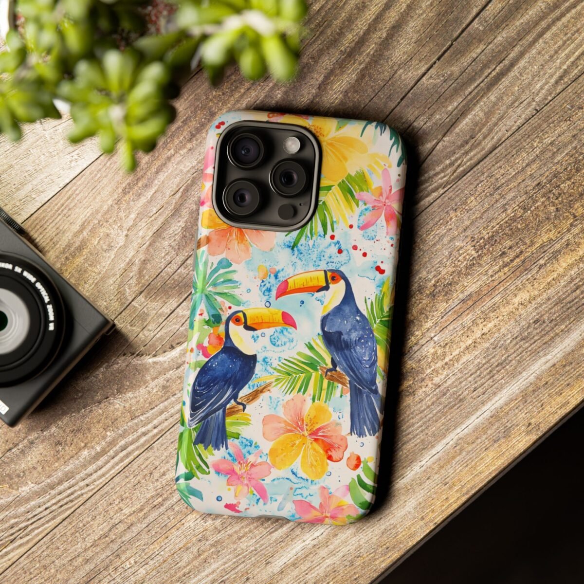 14575939027612072767_2048.jpeg Tropic Phone Case Tropical Toucan Phone Case iPhone Samsung Galaxy Google Pixel Tropical Palm Phone Case Summer Phone Casing iPhone 16 Case