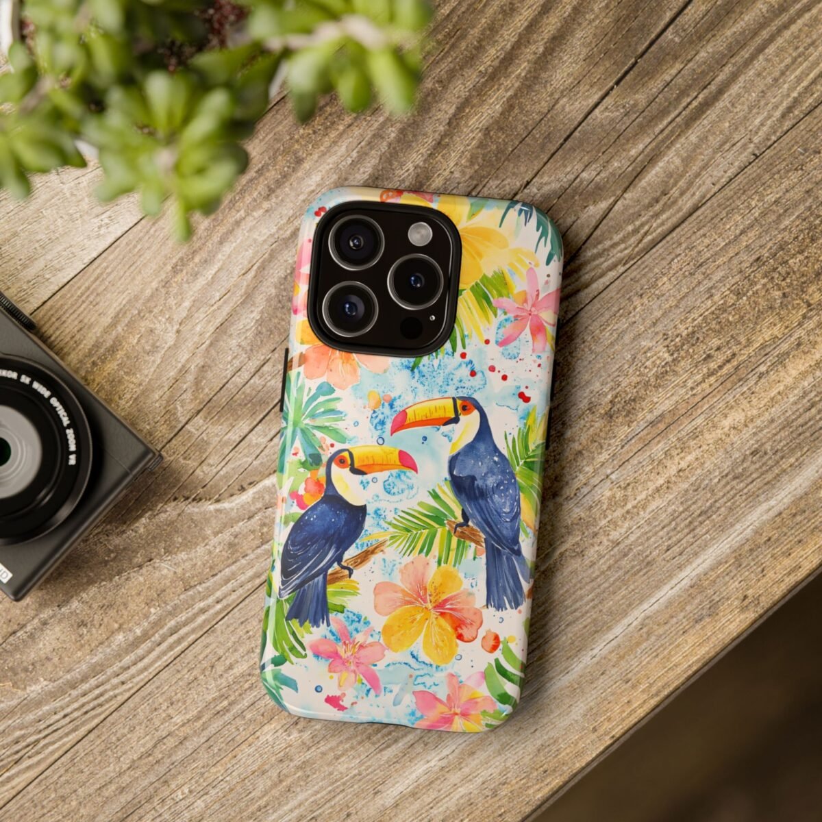 14902248968461621562_2048.jpeg Tropic Phone Case Tropical Toucan Phone Case iPhone Samsung Galaxy Google Pixel Tropical Palm Phone Case Summer Phone Casing iPhone 16 Case