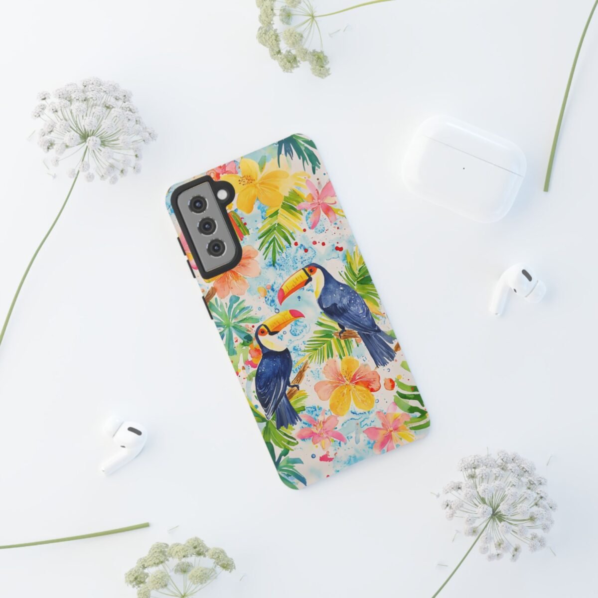 3407041413408547924_2048.jpeg Tropic Phone Case Tropical Toucan Phone Case iPhone Samsung Galaxy Google Pixel Tropical Palm Phone Case Summer Phone Casing iPhone 16 Case